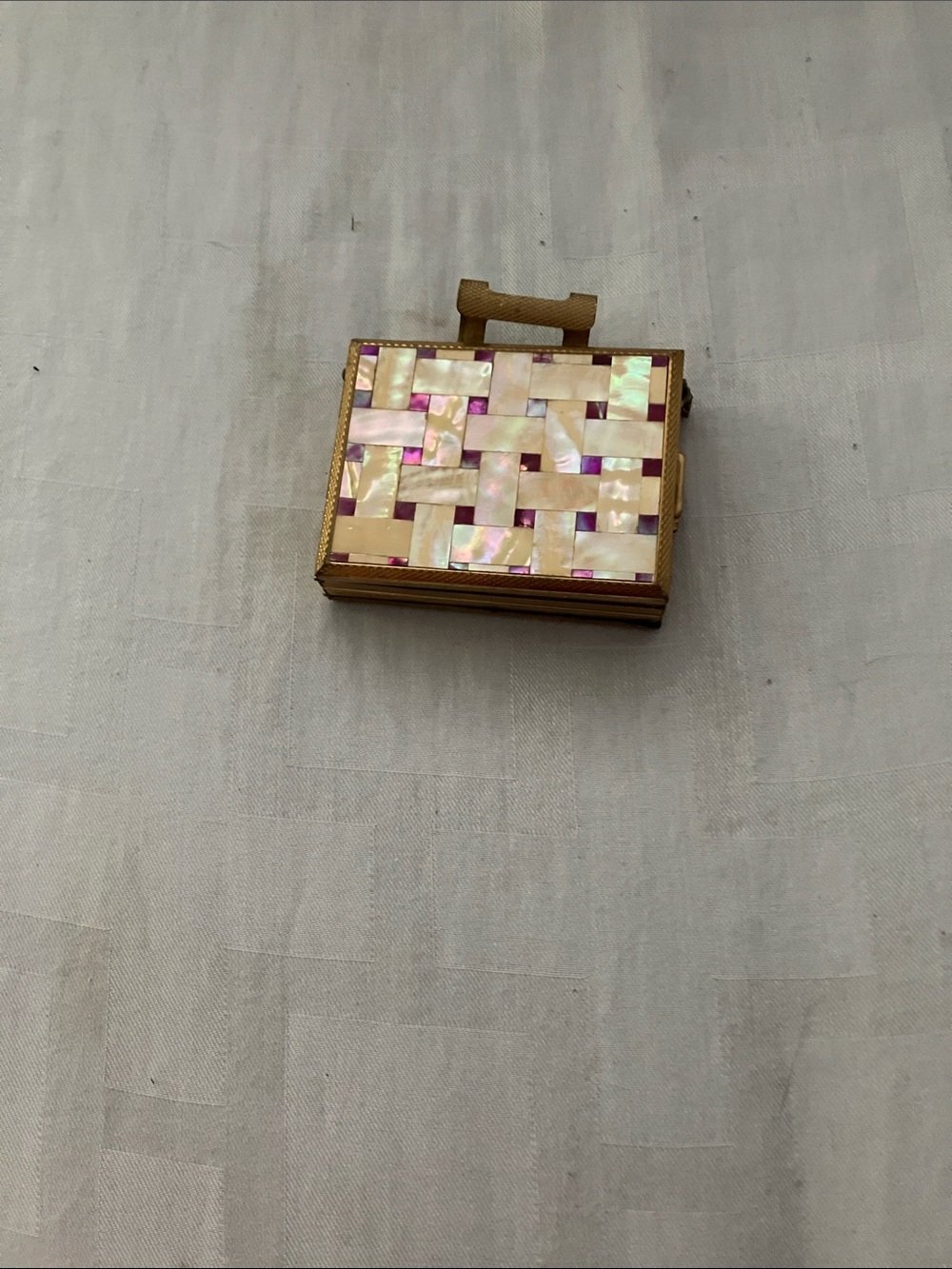 Vintage compact and cigarette case